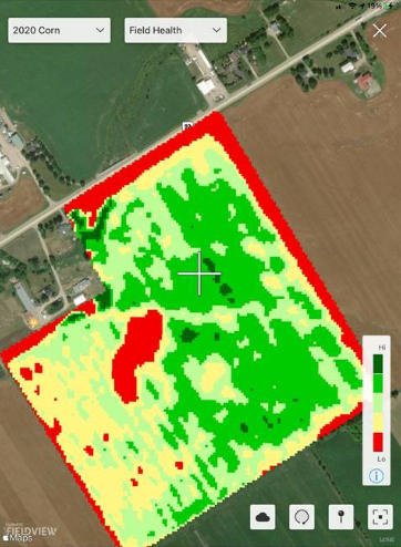 Photo montrant d’excellents résultats dans les parcelles du champ 605 jours après l’application du fongicide Delaro Complete.