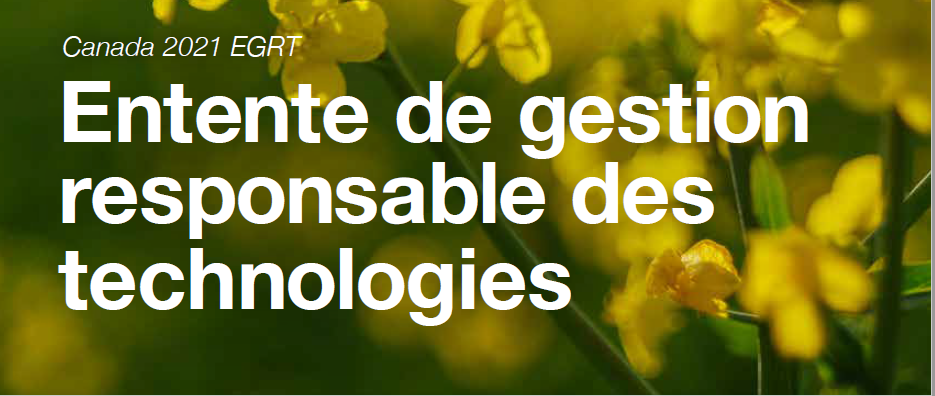 Canada 2021 EGRT Entente de gestion responsable des technologies